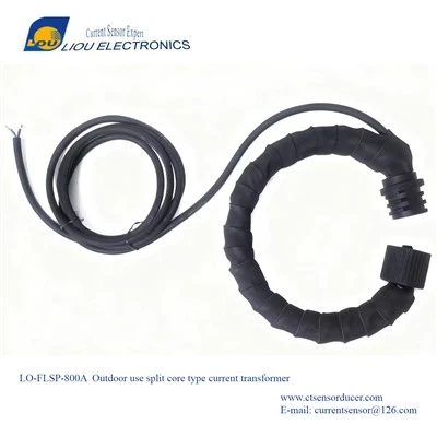 Salida CT 5A de núcleo dividido flexible clase 0,5 para cable y barra colectora LO-FLSP